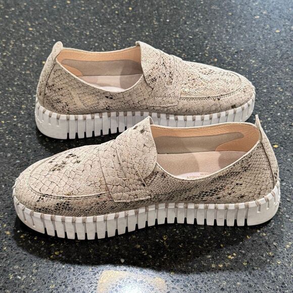 Ilse Jacobsen Tulip Platform Loafers. Wheat. Size 39/US 9. - Picture 7 of 10